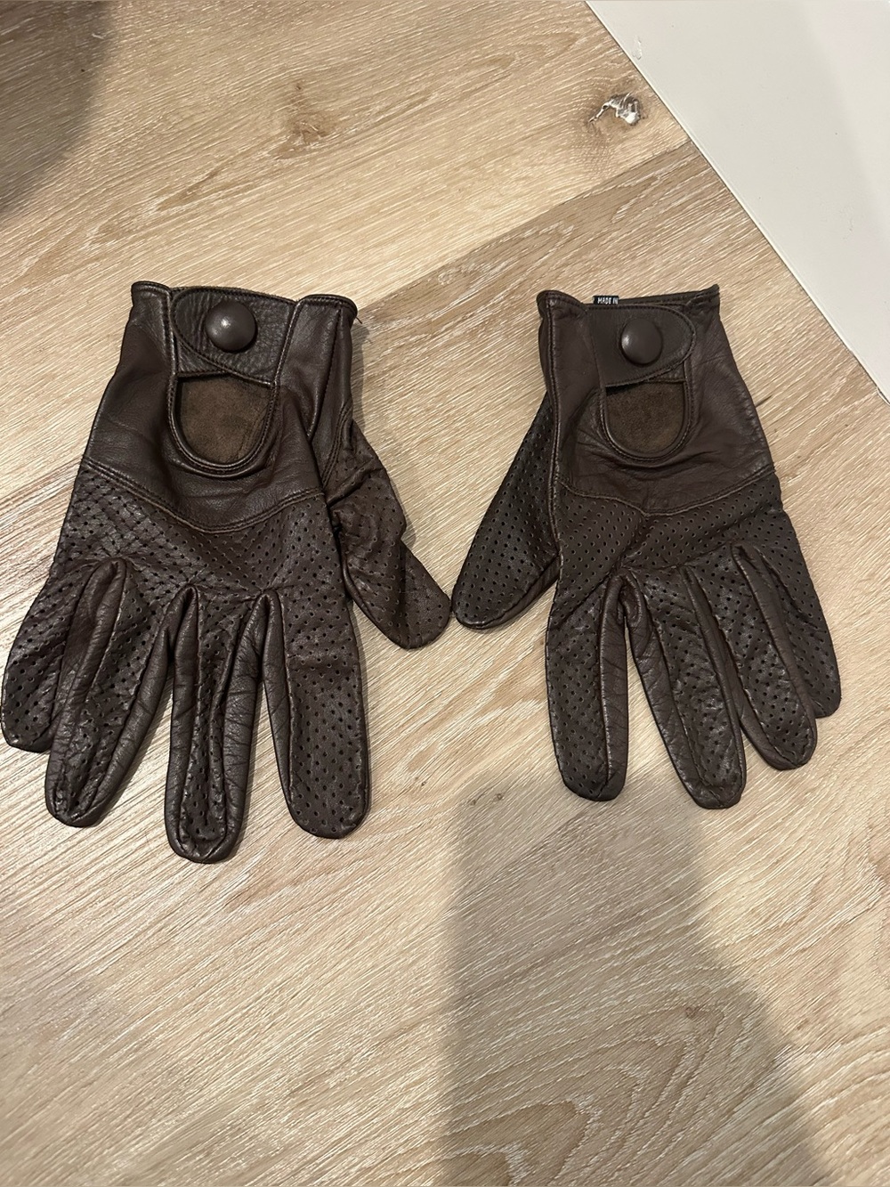 Riparo Motorsports Leather Driving Gloves - Brown